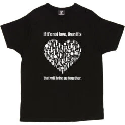 If It's Not Love T-Shirt -ThinkWear Collective Sales if its not love tshirt 2 black mens v neck tshirt