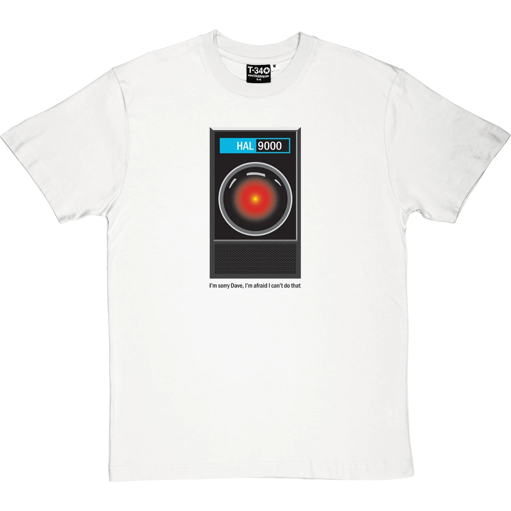 HAL9000: "I'm Sorry Dave" T Shirt T-Shirt 4 HAL9000: "I'm Sorry Dave" T Shirt T-Shirt - Image 4