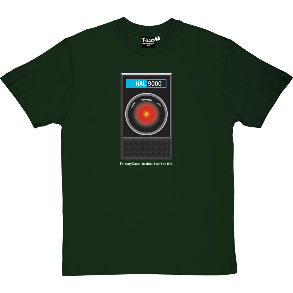 HAL9000: "I'm Sorry Dave" T Shirt T-Shirt 19 HAL9000: "I'm Sorry Dave" T Shirt T-Shirt - Image 19