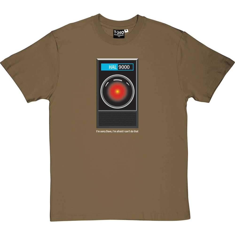 HAL9000: "I'm Sorry Dave" T Shirt T-Shirt 15 HAL9000: "I'm Sorry Dave" T Shirt T-Shirt - Image 15