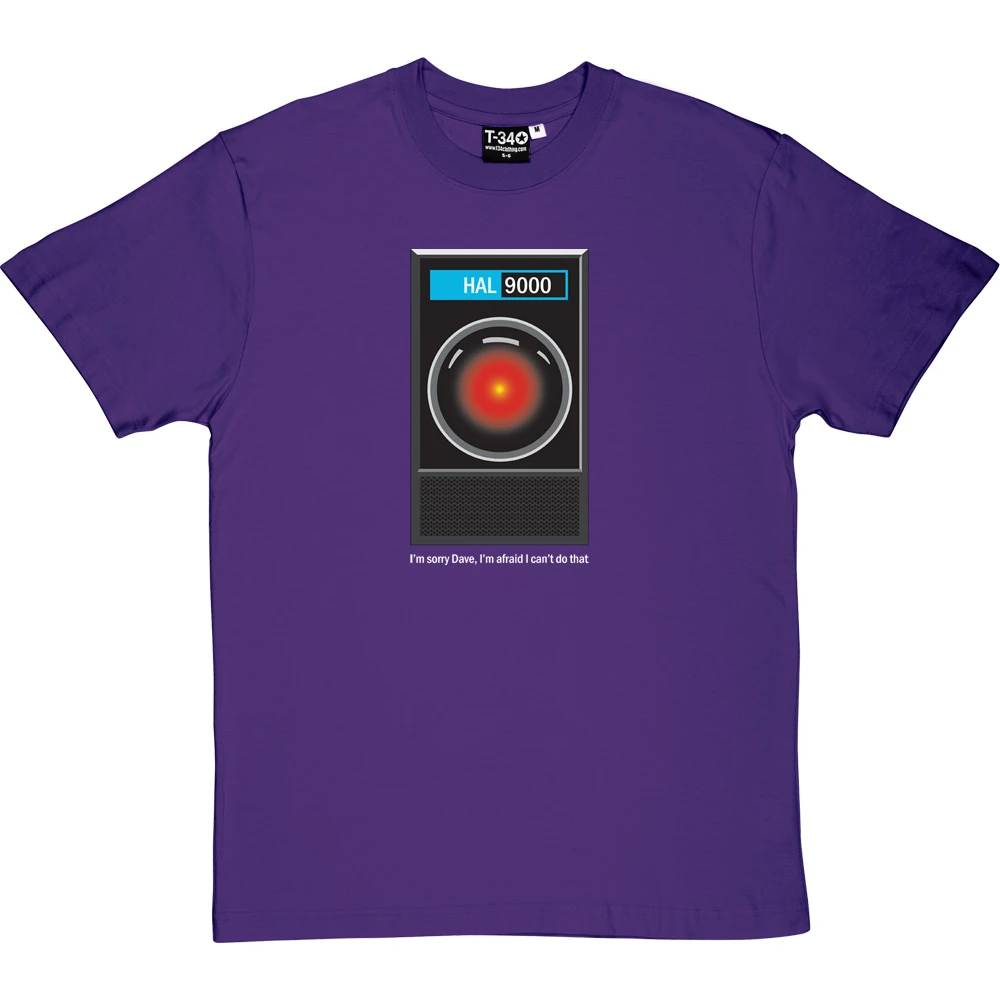 HAL9000: "I'm Sorry Dave" T Shirt T-Shirt 18 HAL9000: "I'm Sorry Dave" T Shirt T-Shirt - Image 18