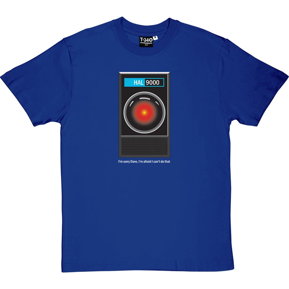 HAL9000: "I'm Sorry Dave" T Shirt T-Shirt 10 HAL9000: "I'm Sorry Dave" T Shirt T-Shirt - Image 10