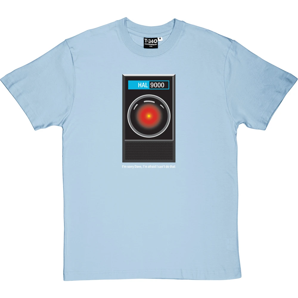 HAL9000: "I'm Sorry Dave" T Shirt T-Shirt 2 HAL9000: "I'm Sorry Dave" T Shirt T-Shirt - Image 2