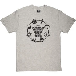 My Imaginary Friend Is Better Than Yours T-Shirt -ThinkWear Collective Sales imaginary friend tshirt 1 lightoxfordtshirt