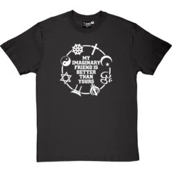 My Imaginary Friend Is Better Than Yours T-Shirt -ThinkWear Collective Sales imaginary friend tshirt 2 charcoaltshirt