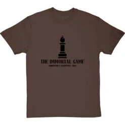 The Immortal Game: Anderssen V Kieseritzky 1851 T-Shirt -ThinkWear Collective Sales immortal game tshirt 1 hazelnuttshirt
