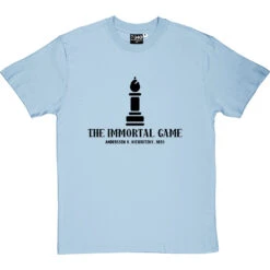 The Immortal Game: Anderssen V Kieseritzky 1851 T-Shirt -ThinkWear Collective Sales immortal game tshirt 1 skybluetshirt