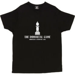 The Immortal Game: Anderssen V Kieseritzky 1851 T-Shirt -ThinkWear Collective Sales immortal game tshirt 2 black mens v neck tshirt