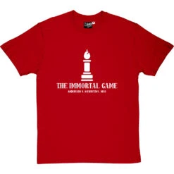 The Immortal Game: Anderssen V Kieseritzky 1851 T-Shirt -ThinkWear Collective Sales immortal game tshirt 2 redtshirt