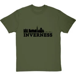 Inverness Landmarks T-Shirt -ThinkWear Collective Sales inverness landmarks tshirt 1 olivetshirt