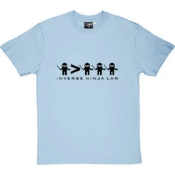 Inverse Ninja Law T-Shirt -ThinkWear Collective Sales inverse ninja law tshirt skybluetshirt