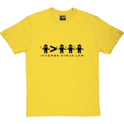 Inverse Ninja Law T-Shirt -ThinkWear Collective Sales inverse ninja law tshirt yellowtshirt