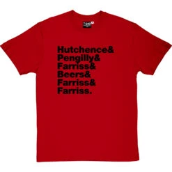 INXS Line-Up T-Shirt -ThinkWear Collective Sales inxs tshirt 1 redtshirt