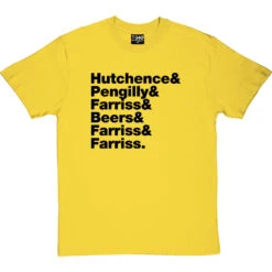 INXS Line-Up T-Shirt -ThinkWear Collective Sales inxs tshirt 1 yellowtshirt