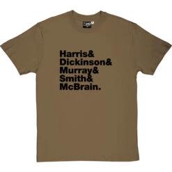 Iron Maiden T Shirt Line-Up T-Shirt -ThinkWear Collective Sales iron maiden tshirt 1 olivetshirt