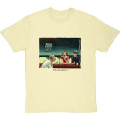 "Is He Still Out There?" T-Shirt -ThinkWear Collective Sales is he still out there tshirt 1 naturaltshirt