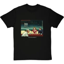 "Is He Still Out There?" T-Shirt -ThinkWear Collective Sales is he still out there tshirt 2 blacktshirt