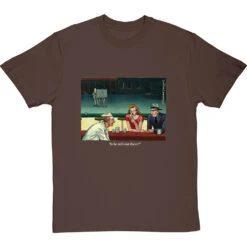 "Is He Still Out There?" T-Shirt -ThinkWear Collective Sales is he still out there tshirt 2 hazelnuttshirt