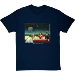 "Is He Still Out There?" T-Shirt -ThinkWear Collective Sales is he still out there tshirt 2 navybluetshirt