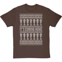 It's Coming Home Christmas Jumper T-Shirt -ThinkWear Collective Sales its coming home christmas jumper tshirt 2 hazelnuttshirt