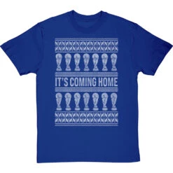 It's Coming Home Christmas Jumper T-Shirt -ThinkWear Collective Sales its coming home christmas jumper tshirt 2 royalbluetshirt