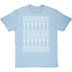 It's Coming Home Christmas Jumper T-Shirt -ThinkWear Collective Sales its coming home christmas jumper tshirt 2 skybluetshirt