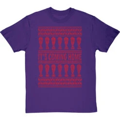 It's Coming Home Christmas Jumper T-Shirt -ThinkWear Collective Sales its coming home christmas jumper tshirt 5 purpletshirt