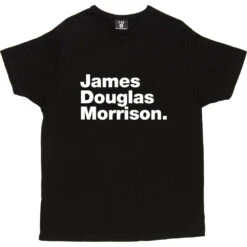 James Douglas Morrison T-Shirt -ThinkWear Collective Sales james douglas morrison tshirt 2 black mens v neck tshirt