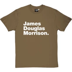 James Douglas Morrison T-Shirt -ThinkWear Collective Sales james douglas morrison tshirt 2 olivetshirt