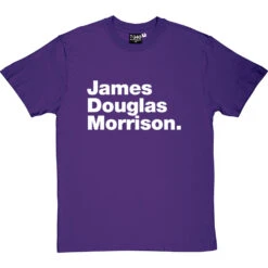 James Douglas Morrison T-Shirt -ThinkWear Collective Sales james douglas morrison tshirt 2 purpletshirt