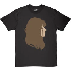 Janis Joplin Portrait T-Shirt -ThinkWear Collective Sales janis joplin profile tshirt charcoaltshirt