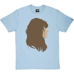 Janis Joplin Portrait T-Shirt -ThinkWear Collective Sales janis joplin profile tshirt skybluetshirt