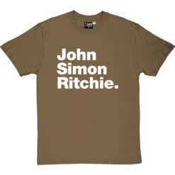 John Simon Ritchie T-Shirt -ThinkWear Collective Sales john simon ritchie tshirt 2 olivetshirt