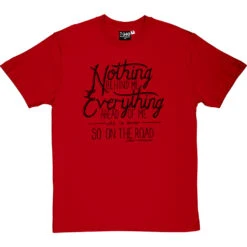 Jack Kerouac "On The Road" Quote T-Shirt -ThinkWear Collective Sales kerouac on the road tshirt 1 redtshirt