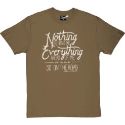 Jack Kerouac "On The Road" Quote T-Shirt -ThinkWear Collective Sales kerouac on the road tshirt 2 olivetshirt