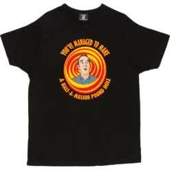 Kevin McCloud "A Half Million Pound Hole" T-Shirt -ThinkWear Collective Sales kevin mccloud half million pound hole tshirt black mens v neck tshirt
