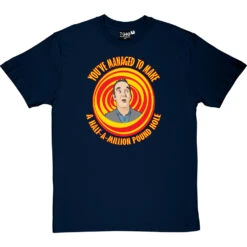 Kevin McCloud "A Half Million Pound Hole" T-Shirt -ThinkWear Collective Sales kevin mccloud half million pound hole tshirt navybluetshirt