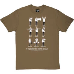 Know Your Umpire Signals T-Shirt -ThinkWear Collective Sales know your umpire signals tshirt 2 olivetshirt