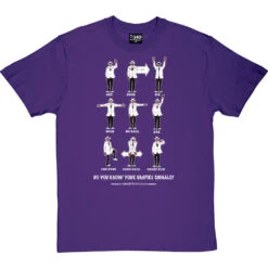 Know Your Umpire Signals T-Shirt -ThinkWear Collective Sales know your umpire signals tshirt 2 purpletshirt
