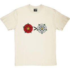 Lancashire Is Greater Than Yorkshire T-Shirt -ThinkWear Collective Sales lancashire greater than yorkshire tshirt 1 naturaltshirt