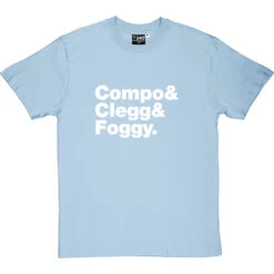 Last Of The Summer Wine Line-Up T-Shirt -ThinkWear Collective Sales last of the summer wine line up tshirt 2 skybluetshirt