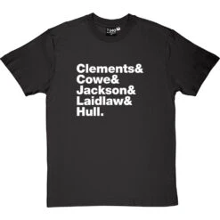 Lindisfarne Line-Up T-Shirt -ThinkWear Collective Sales lindisfarne line up tshirt 2 charcoaltshirt
