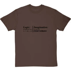 Logic And Imagination T-Shirt -ThinkWear Collective Sales logic imagination tshirt 1 hazelnuttshirt