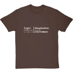 Logic And Imagination T-Shirt -ThinkWear Collective Sales logic imagination tshirt 2 hazelnuttshirt
