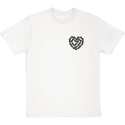 Love Cycling (Pocket Print) T-Shirt -ThinkWear Collective Sales love cycling bike chain pocket print tshirt 1 whitetshirt