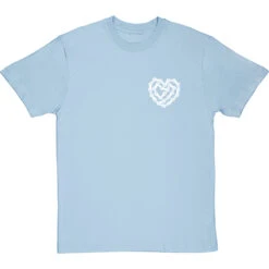 Love Cycling (Pocket Print) T-Shirt -ThinkWear Collective Sales love cycling bike chain pocket print tshirt 2 skybluetshirt