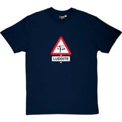 Luddite T-Shirt -ThinkWear Collective Sales luddite tshirt navybluetshirt