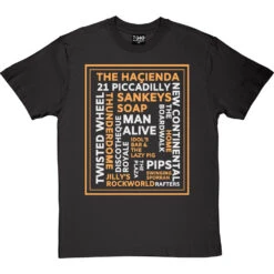 Nightclubs Manchester T-Shirt -ThinkWear Collective Sales manchester clubs tshirt charcoaltshirt