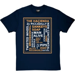 Nightclubs Manchester T-Shirt -ThinkWear Collective Sales manchester clubs tshirt navybluetshirt