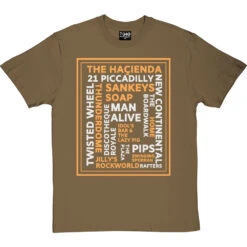 Nightclubs Manchester T-Shirt -ThinkWear Collective Sales manchester clubs tshirt olivetshirt